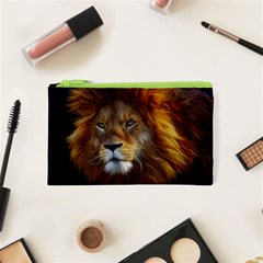 Fractalius Big Cat Animal Cosmetic Bag (xs) by Simbadda