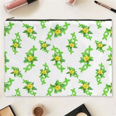 Airy Floral Pattern Cosmetic Bag (xxxl)  by dflcprints