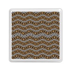 Modern Wavy Geometric Pattern Memory Card Reader (square)  by dflcprints