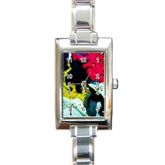 Buffalo Vision Rectangle Italian Charm Watch by bestdesignintheworld