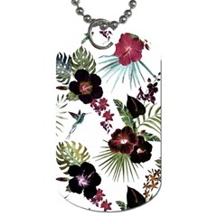 Tropical Pattern Dog Tag (one Side) by Valentinaart