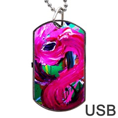 Flamingo   Child Of Dawn 8 Dog Tag Usb Flash (one Side) by bestdesignintheworld