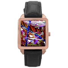 Depression 3 Rose Gold Leather Watch 