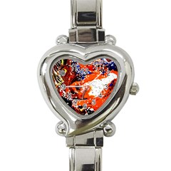 Smashed Butterfly 2 Heart Italian Charm Watch by bestdesignintheworld