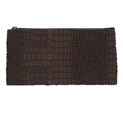 Gator Brown Leather Print Pencil Cases