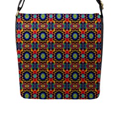 Artwork By Patrick-colorful-47 1 Flap Messenger Bag (l) 