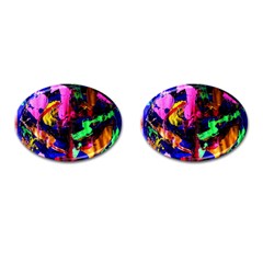 Global Warming 1 Cufflinks (oval)