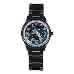 We Found Laika Stainless Steel Round Watch by Valentinaart