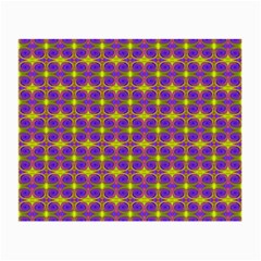 Purple Yellow Swirl Pattern Small Glasses Cloth by BrightVibesDesign