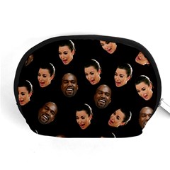 Crying Kim Kardashian Accessory Pouches (medium)  by Valentinaart