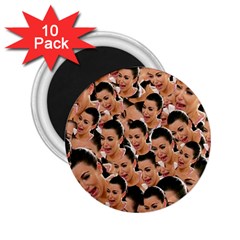 Crying Kim Kardashian 2 25  Magnets (10 Pack)  by Valentinaart