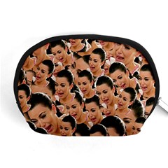 Crying Kim Kardashian Accessory Pouches (medium)  by Valentinaart