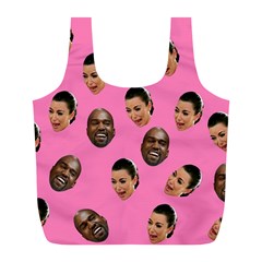 Crying Kim Kardashian Full Print Recycle Bags (l)  by Valentinaart