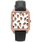 Crying Kim Kardashian Rose Gold Leather Watch  Front