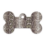 Snake Skin Dog Tag Bone (Two Sides) Front