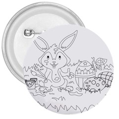 Coloring Picture Easter Easter Bunny 3  Buttons