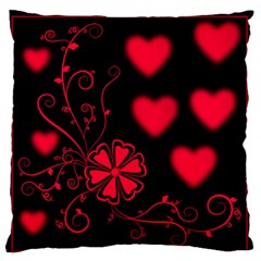 Background Hearts Ornament Romantic Standard Flano Cushion Case (one Side) by Sapixe