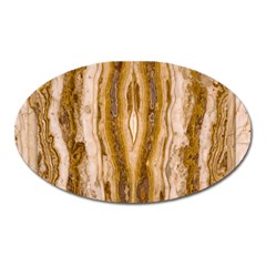 Marble Wall Surface Pattern Oval Magnet by Sapixe