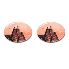 Pyramid Egypt Monumental Cufflinks (oval) by Sapixe