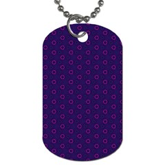 Dark Tech Fruit Pattern Dog Tag (two Sides) by jumpercat