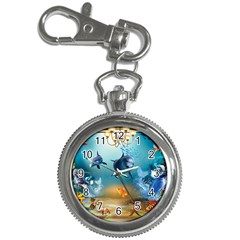 Dolphin Art Creation Natural Water Key Chain Watches by Sapixe