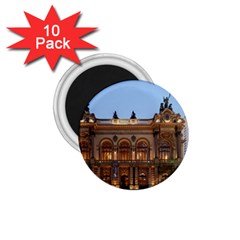 Municipal Theatre Of Sao Paulo Brazil 1 75  Magnets (10 Pack)  by Sapixe