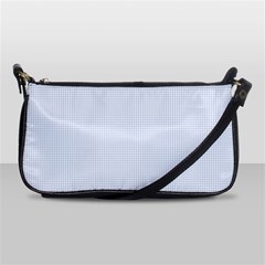 Alice Blue Houndstooth In English Country Garden Shoulder Clutch Bags