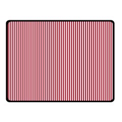 Usa Flag Red And White Stripes Double Sided Fleece Blanket (small)  by PodArtist