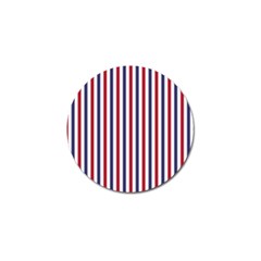 Usa Flag Red White And Flag Blue Wide Stripes Golf Ball Marker (4 Pack) by PodArtist