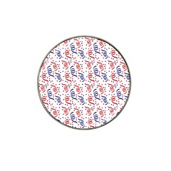 Red White And Blue Usa/uk/france Colored Party Streamers Hat Clip Ball Marker (4 Pack) by PodArtist