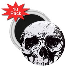 Skull Vintage Old Horror Macabre 2 25  Magnets (10 Pack)  by Sapixe