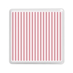 Mattress Ticking Wide Striped Pattern In Usa Flag Red And White Memory Card Reader (square)  by PodArtist