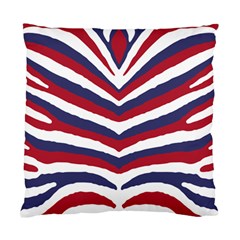 Us United States Red White And Blue American Zebra Strip Standard Cushion Case (two Sides) by PodArtist