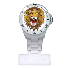 Lion Animal Roar Lion S Mane Comic Plastic Nurses Watch by Sapixe