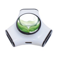 Pearl Drop Flower Plant 3-port Usb Hub by Sapixe