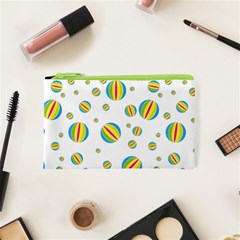 Balloon Ball District Colorful Cosmetic Bag (xs) by Sapixe