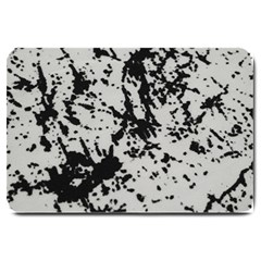 Fabric Texture Painted White Soft Large Doormat  by Sapixe