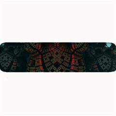 Fractal 3d Dark Red Abstract Large Bar Mats by Sapixe