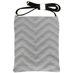 White Fabric Pattern Textile Shoulder Sling Bags