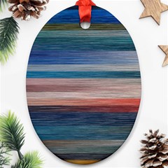 Background Horizontal Lines Ornament (oval) by Sapixe