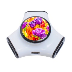 Tulip Flowers 3-port Usb Hub by FunnyCow