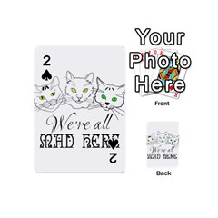 Funny Cats  We Are All Mad Here Playing Cards 54 (mini) 