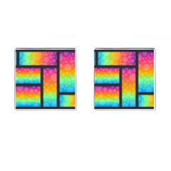 Background Colorful Abstract Cufflinks (square) by Nexatart