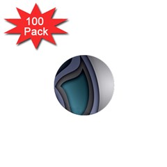 Abstract Background Abstraction 1  Mini Buttons (100 Pack) 