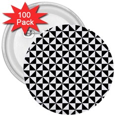 Triangle Pattern Simple Triangular 3  Buttons (100 Pack)  by Nexatart