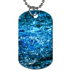 Water Color Blue Dog Tag (two Sides) by FunnyCow