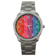 Background Colorful Abstract Sport Metal Watch