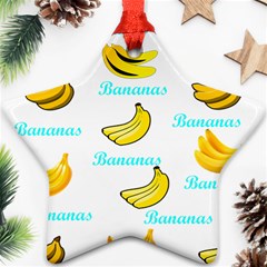 Bananas Star Ornament (two Sides) by cypryanus