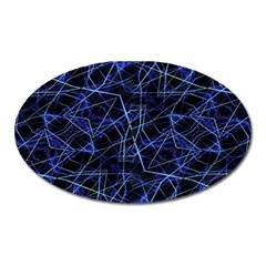 Galaxy Linear Pattern Oval Magnet by dflcprints