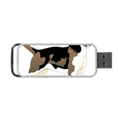 Black White Dog Beagle Pet Animal Portable Usb Flash (one Side) by Sapixe